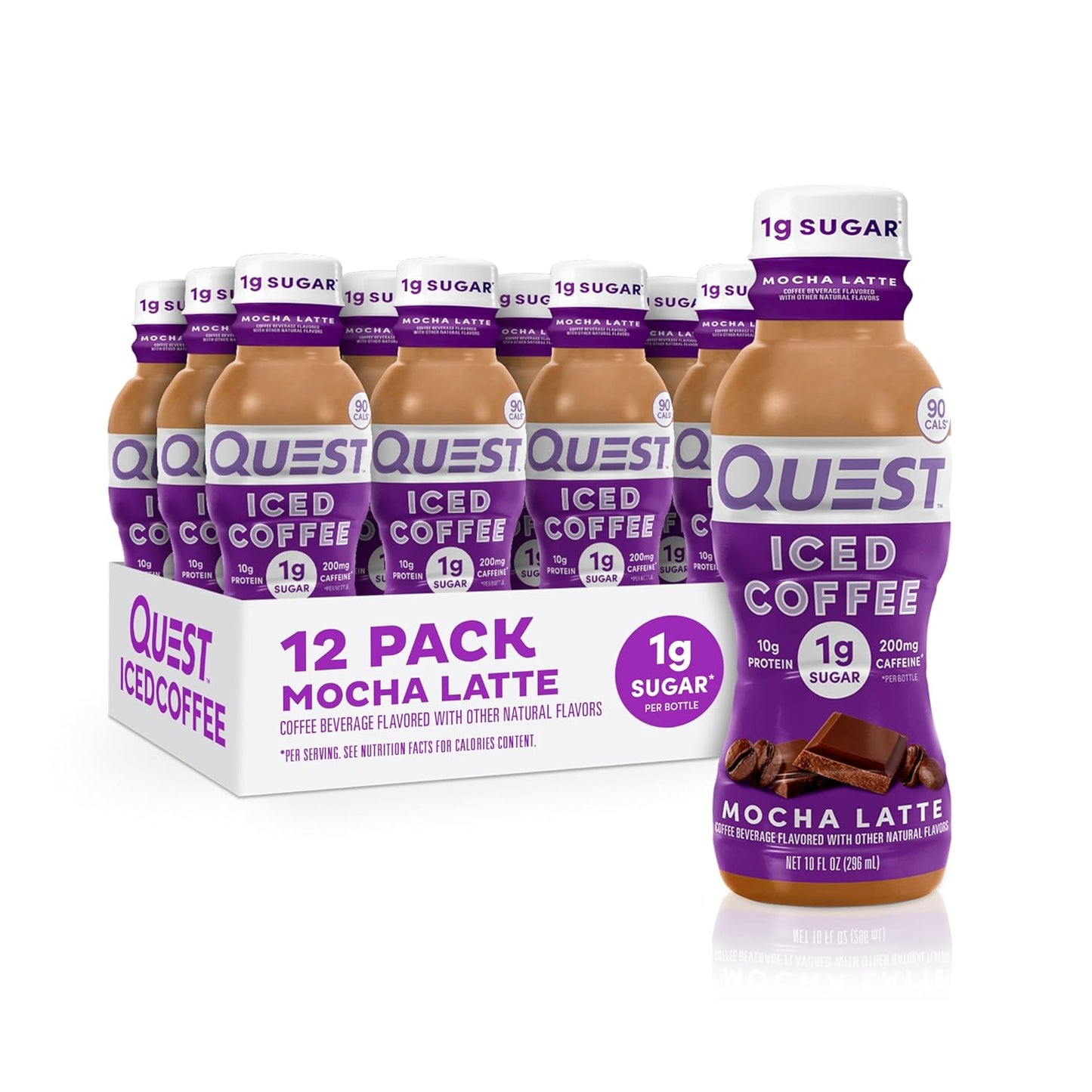 Quest-Nutrition-Iced-Coffee,-Mocha-Latte,-1g-of-Sugar,-10g-of-Protein,-90-3003