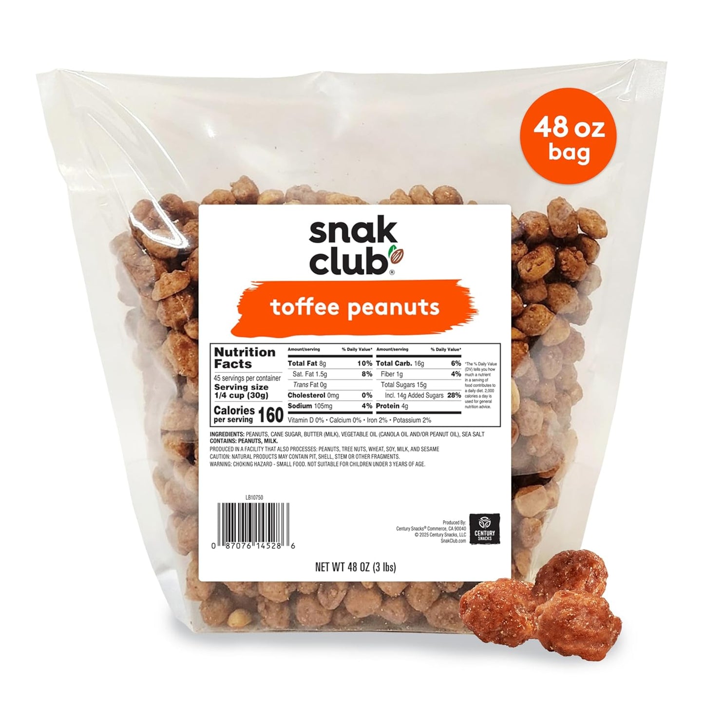 Snak-Club-Toffee-Peanuts,-Candied-Peanuts-with-Praline-Coat-and-Sweet-Cream,-and-Snack,-1551