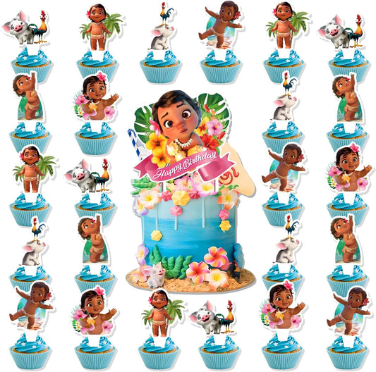 25Pcs-Cartoon-Birthday-Decorations,-Cartoon-Party-Cake-3875