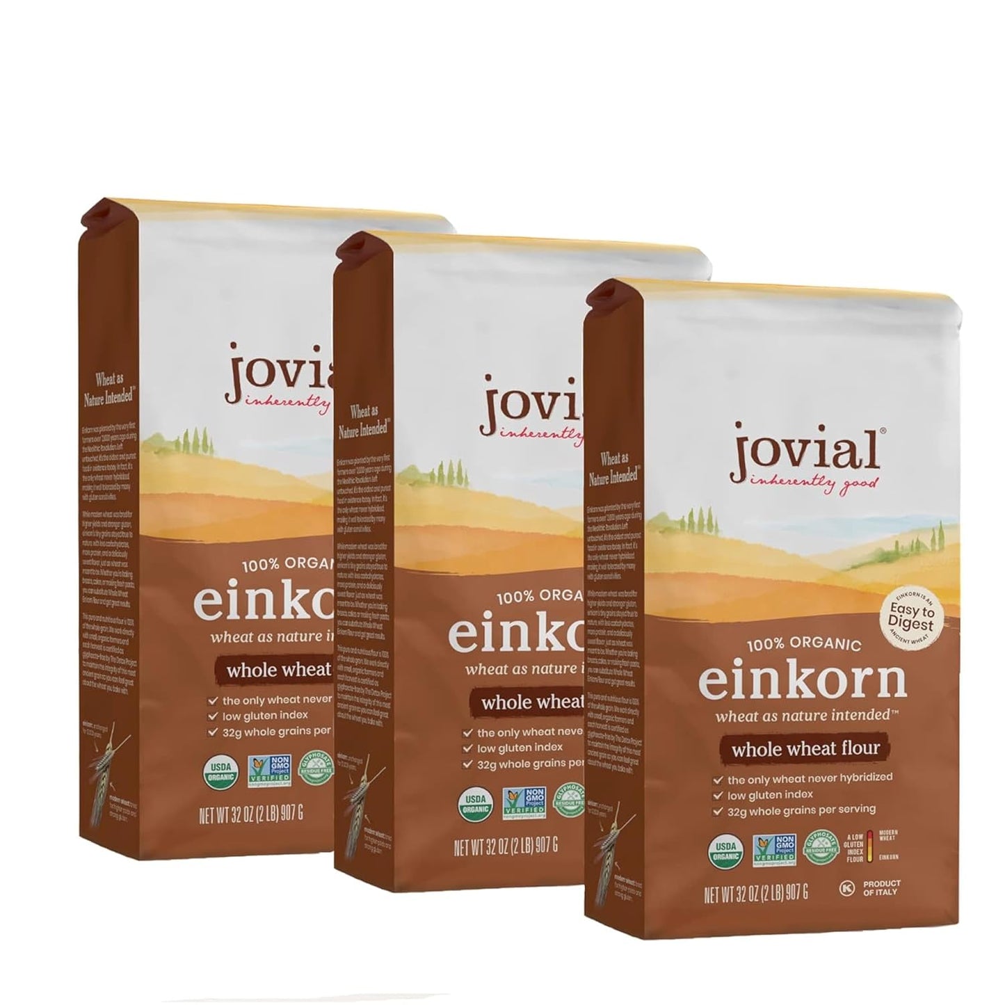 Jovial-Organic-Einkorn-Whole-Wheat-Flour---Bread-Baking-Flour-for-Sourdough,-475