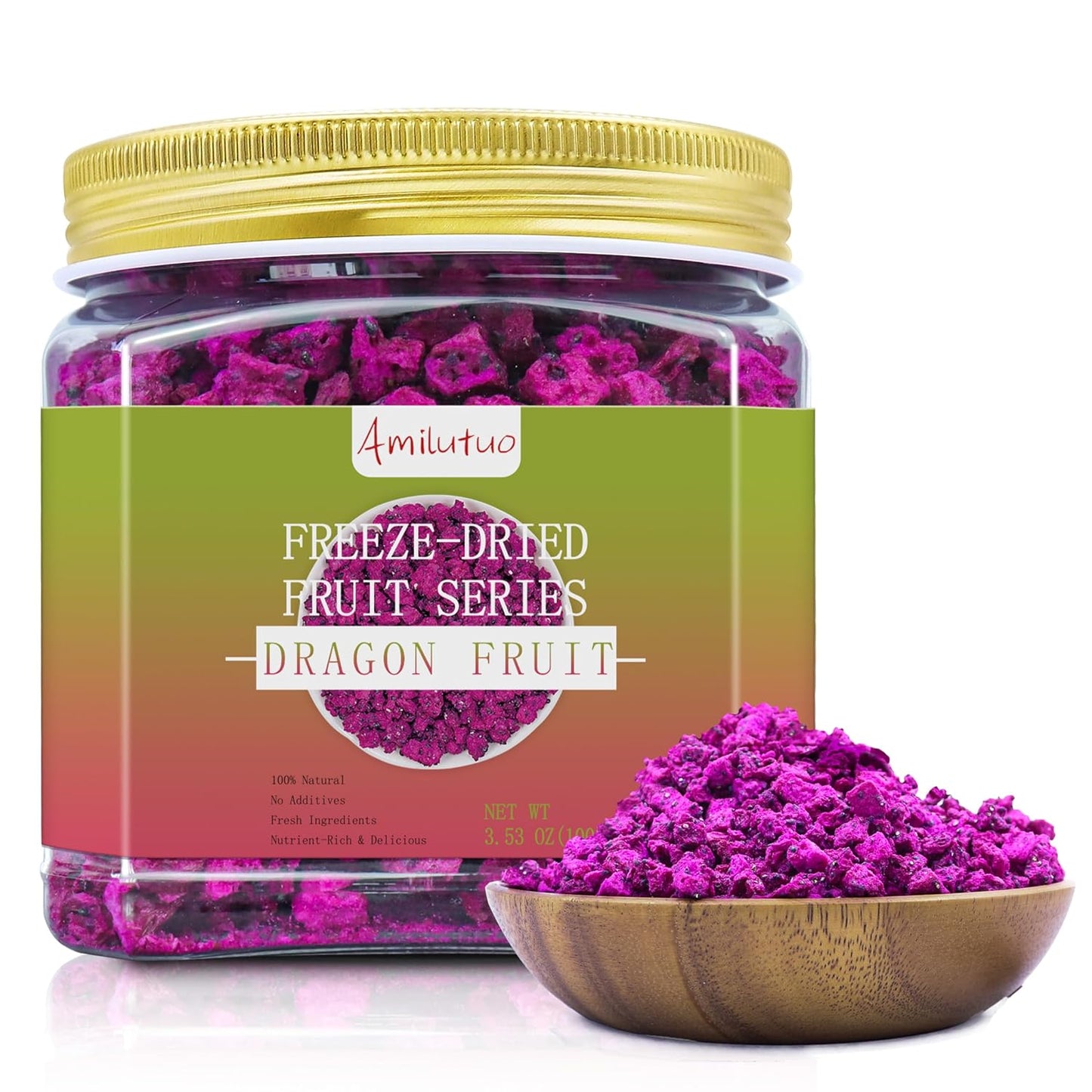 Amilutuo-Freeze-Dried-Dragon-Fruit,-3.53OZ/100g-No-Added-Sugars-|-Freeze--Dried-Fruit,-Dragon-Chunks,-951
