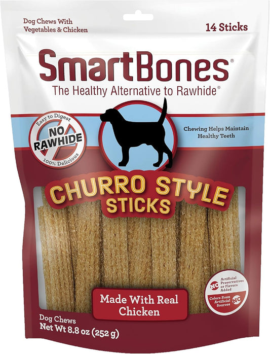 SmartBones-Churro-Style-Sticks-14-Count,-Made-with-Real-Chicken,-Rawhide-Free-Chews-Dogs-2205