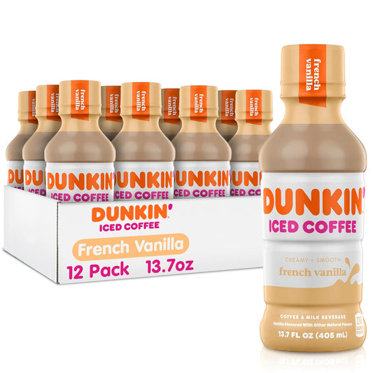 Dunkin'-French-Vanilla-Iced-Coffee-Bottles,-13.7-fl-oz,-12-Pack-----2587