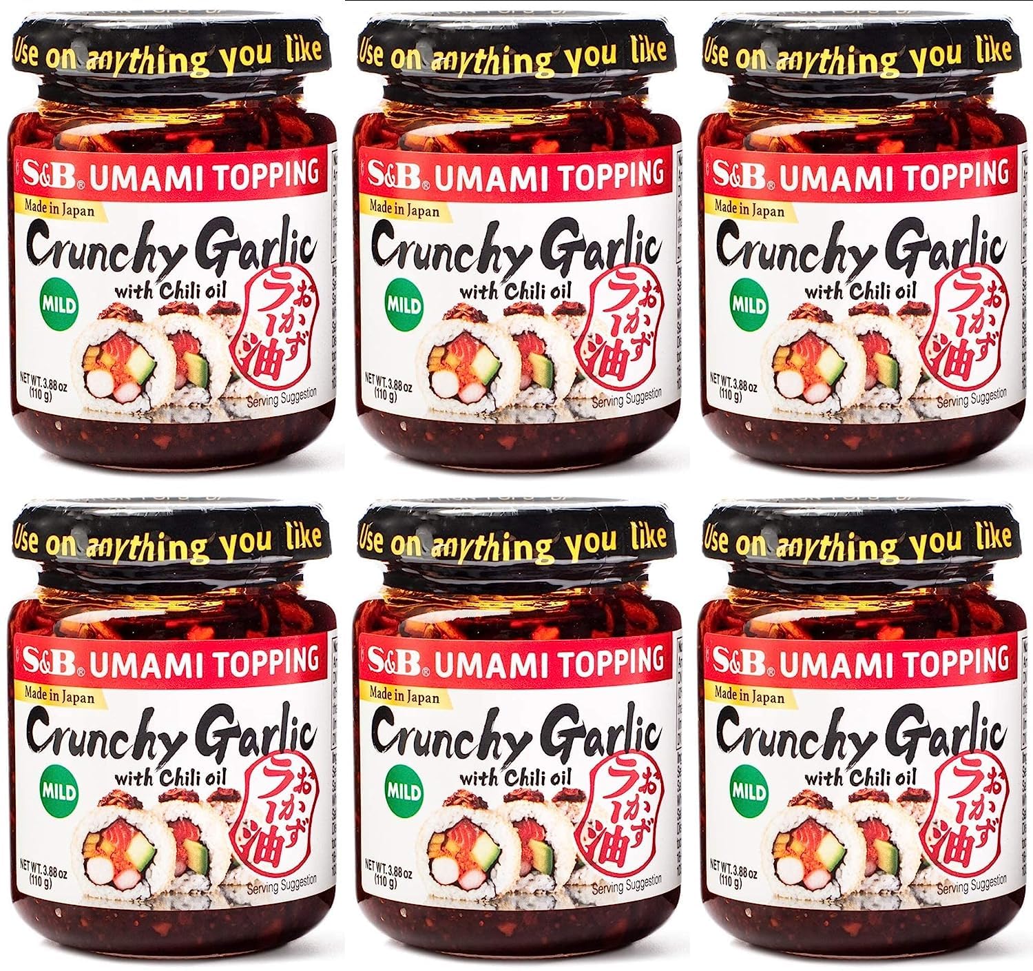 S&B-Chili-Oil-with-Crunchy-Garlic,-3816