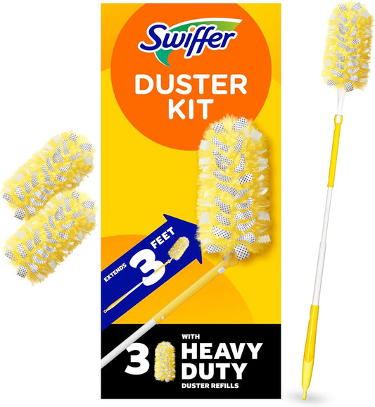 Swiffer-Duster-Kit-with-3-ft-Extendable-Handle,-Heavy-Duty-Dusting-Starter-Kit-with-3-2109