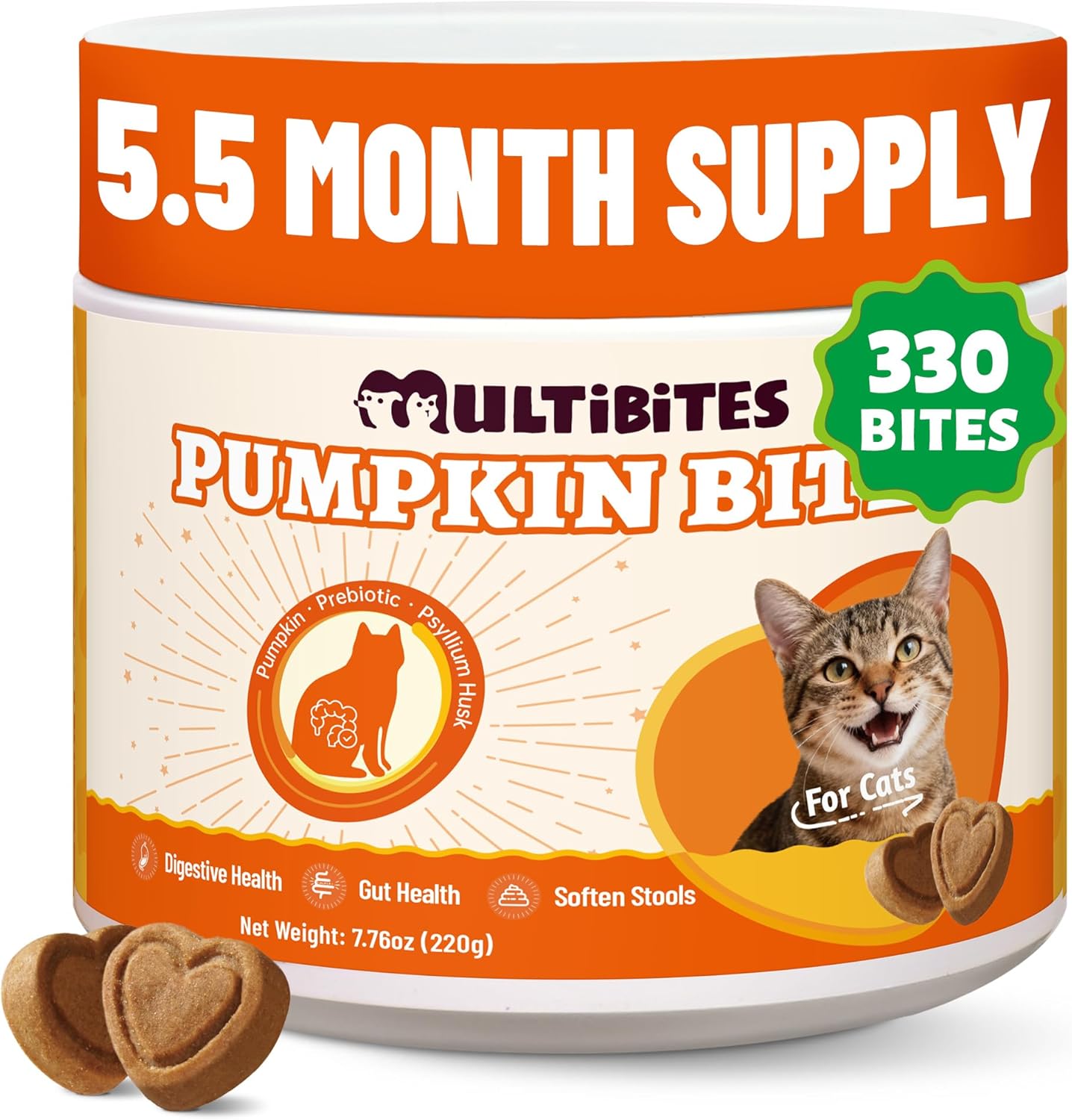 330-Bites-Pumpkin-Cat-Treats,-Natural-Cat-Treats-Healthy-with-Pumpkin-Powder-for-Cats,-378