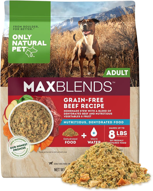 Only-Natural-Pet-MaxBlends-Grain-Free-Beef-Recipe-Dehydrated-Dog-Food-Formula---500