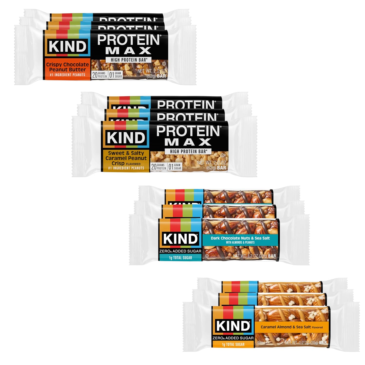 KIND-Protein-MAX-and-Zero-Added-Sugar-Snack-Bars-Bundle-Pack,--Gluten-Free,-High-Keto-1330