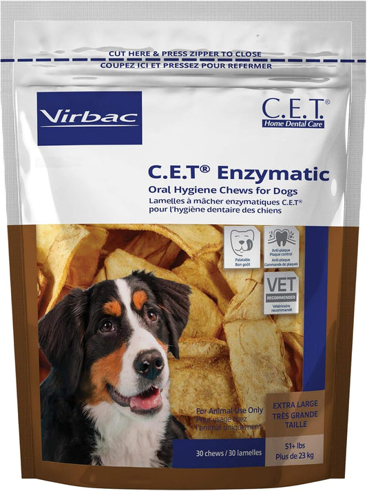 Virbac-C.E.T.-Enzymatic-Oral-Hygiene-Chews,-Extra-Large-Dog,-30-Count--2363