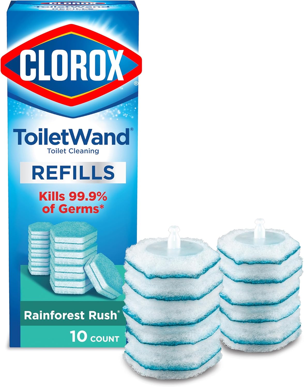 Clorox-ToiletWand-Toilet-Cleaner-Refills,-Toilet-brush,-Rainforest-Rush,-10-Ct---------1803