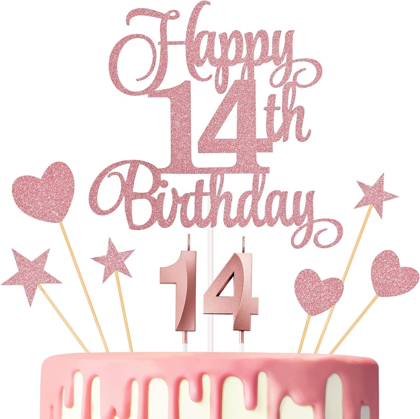 Lecferrarc-14th-Birthday-Cake-Decorations,-14th-Birthday-3136