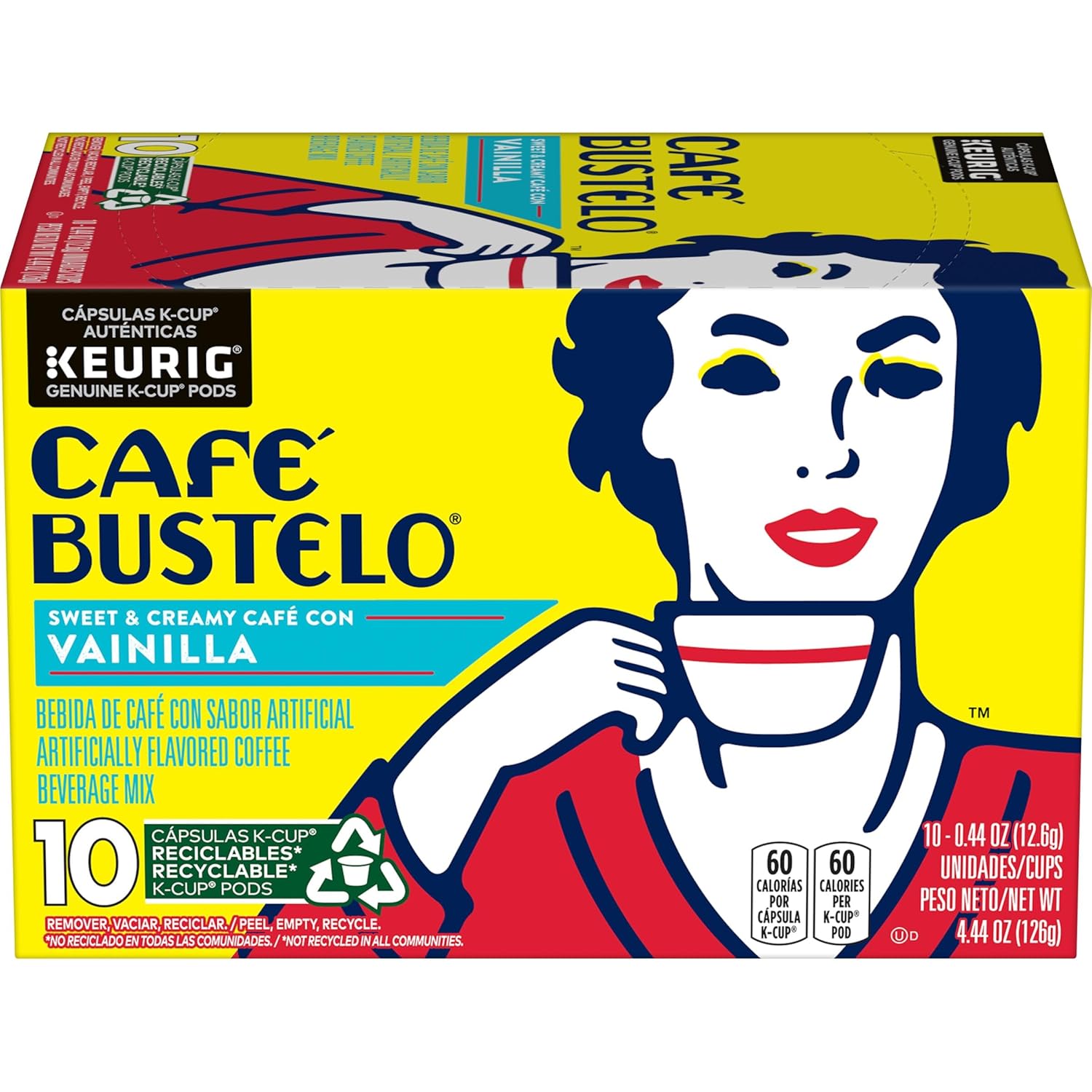 Cafe-Bustelo-Sweet-&-Creamy-Café-Con-Vainilla,-10-Keurig-K-Cup-Pods---2043