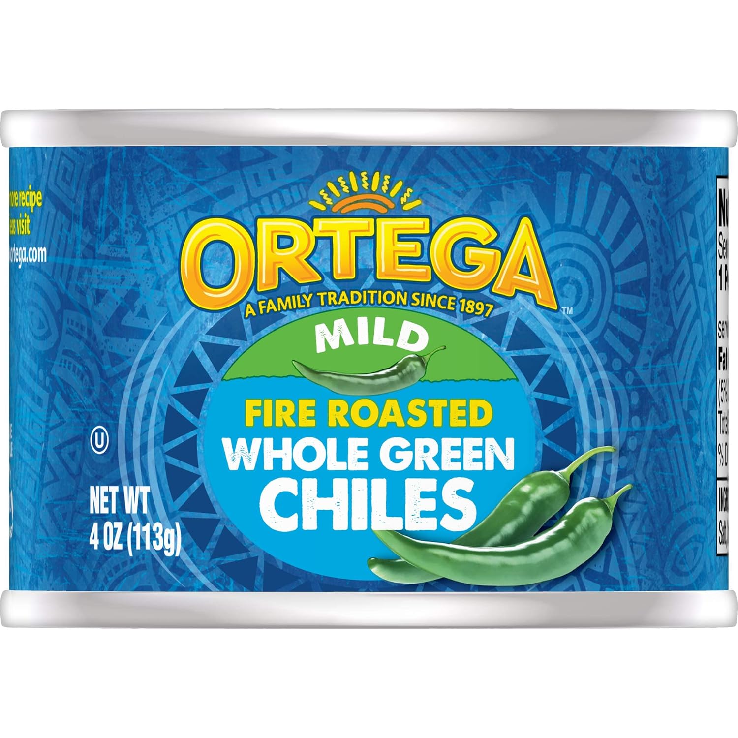 Ortega-Chiles-verdes-enteros,-suaves,-4-onzas-(paquete-de-618