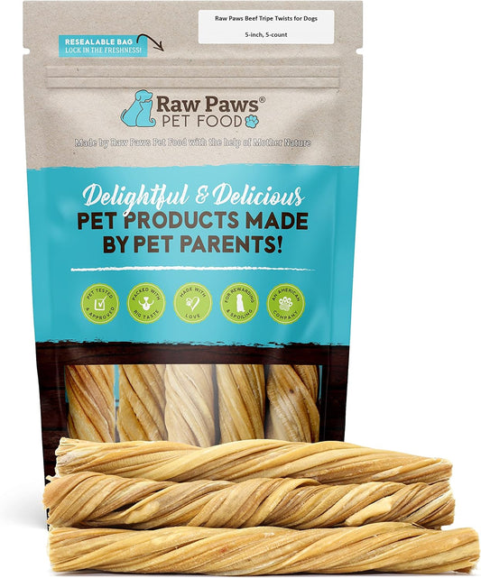 Beef-Tripe-Twists-for-Dogs---5-inch,-1700