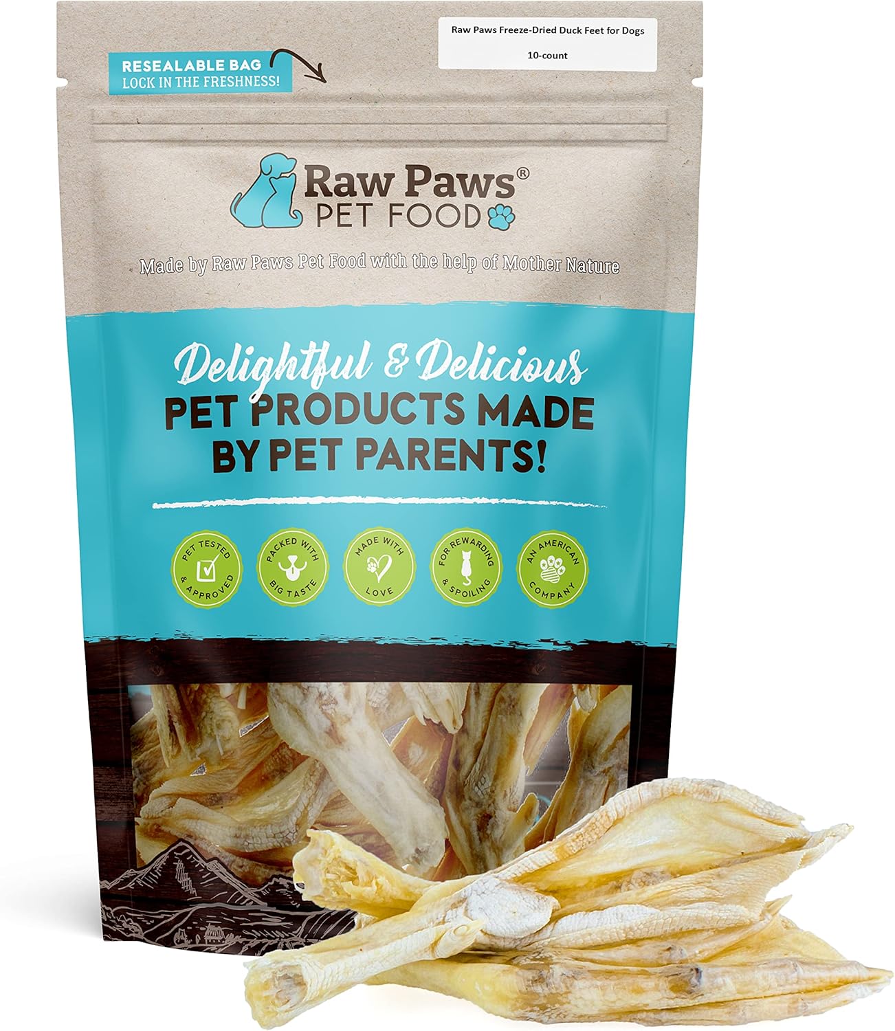 Raw-Paws-Freeze-Dried-Duck-Feet-for-Dogs-(10-Count)---Made-USA-10