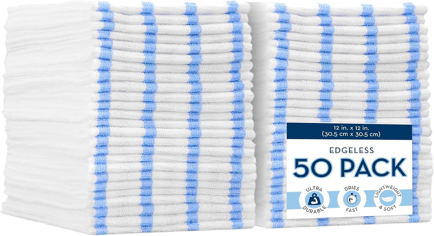 VIKING-Bulk-Edgeless-Microfiber-Cleaning-Cloths,-White-and-Blue-Stripe,-2016
