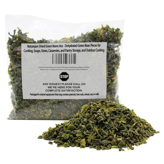 Naturejam-Dried-Green-Beans-8oz---Dehydrated-Green-Bean-Pieces-for-Cooking,-166