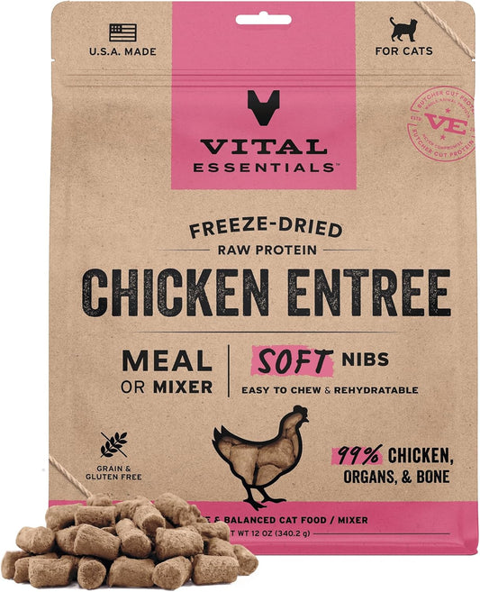 Vital-Essentials-Freeze-Dried-Raw-Chicken-Meal-or-Mixer-Cat-Food-Soft-|-Chicken,-&1255