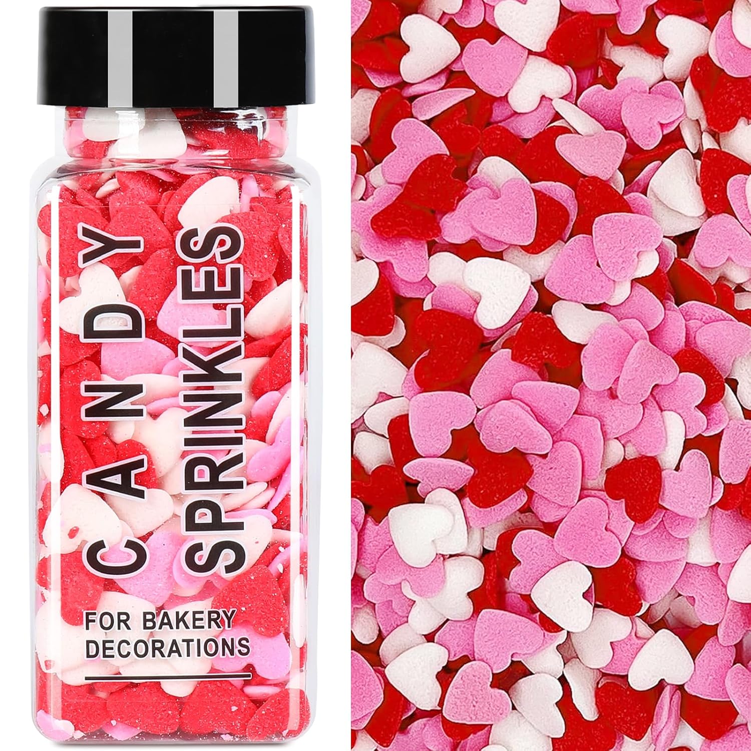Valentines-Sprinkles-for-Baking,-Pink-White-and-Red-Heart-Sprinkles-for-Cake-3.53oz-Sprinkles-1768