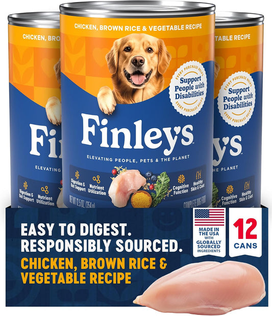 Finley's-Wet-Dog-Food,-Chicken-Canned-Pate,-12.5oz,-12-Pk-------119