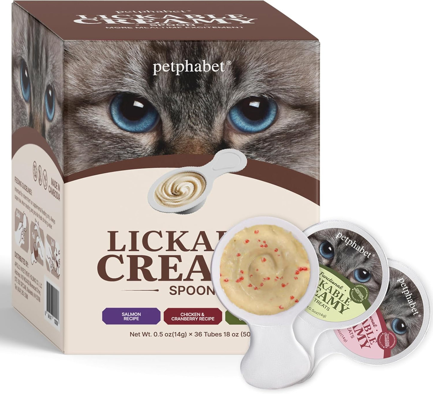 PETPHABET-Lickable-Cat-Treats-Spoon,-36-Count-Creamy-Puree-Kitten-Treats-Variety-Pack,-Functional-308