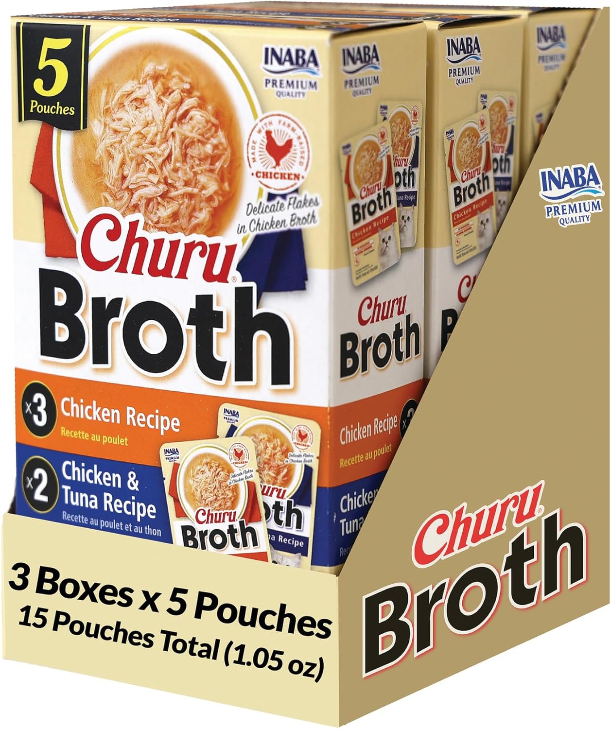 INABA-Churu-Broth-for-Cats,-Creamy-Broth-with-Shredded-Chicken-Side-Pouch,-Ounce-Pouch,1329