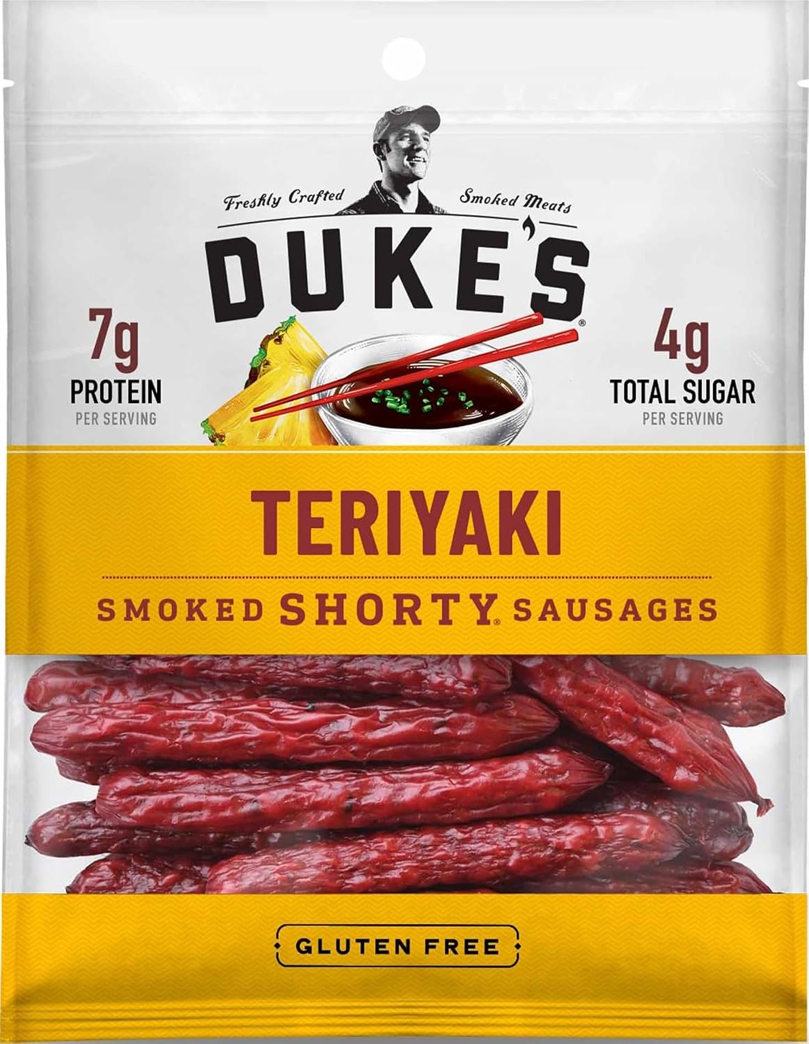Duke's-Pork-Teriyaki-Smoked-Shorty-Sausages,-5-oz.---------1392