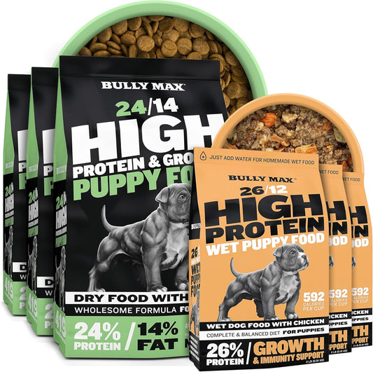 Bully-Max-Puppy-Nutrition-Pack:-24/14-High-Protein-Lamb-Dry-Dog-Food-(15lb)-47