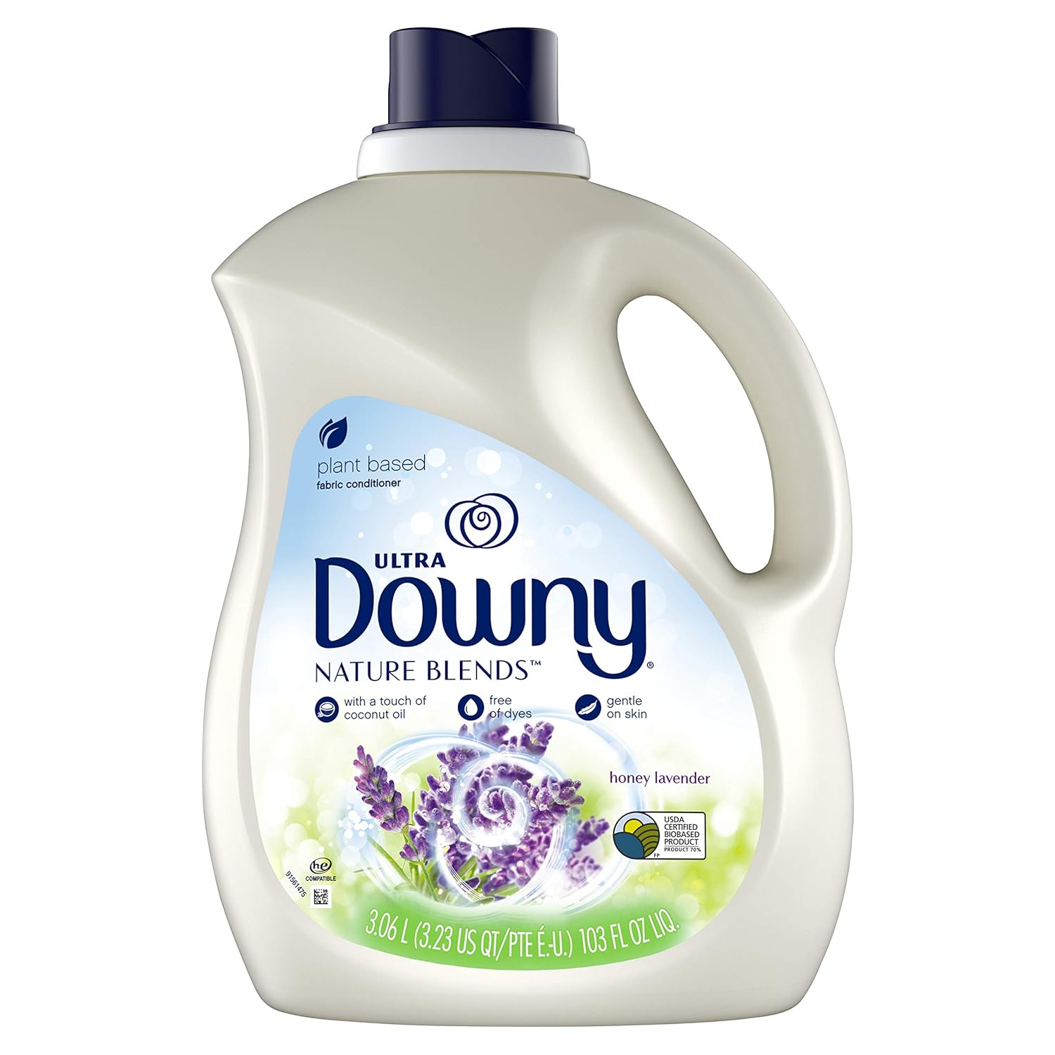 Downy-Downy-Nature-Blends-Liquid-Fabric-Conditioner-(Fabric-Softener),-Honey-Lavender,-120-333
