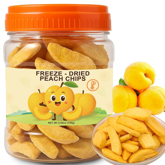 4.94-oz-Freeze-Dried-Yellow-Peach-Chips,-Crispy-Freeze-Dried-Peaches-Fruit,-Low-Calorie-High-Dietary-1059