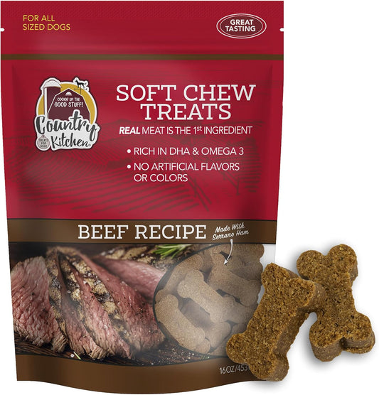 Country-Kitchen-Beef-Soft-Chew-Dog-Treats,-Great-Tasting,-Made-with-Beef,-82