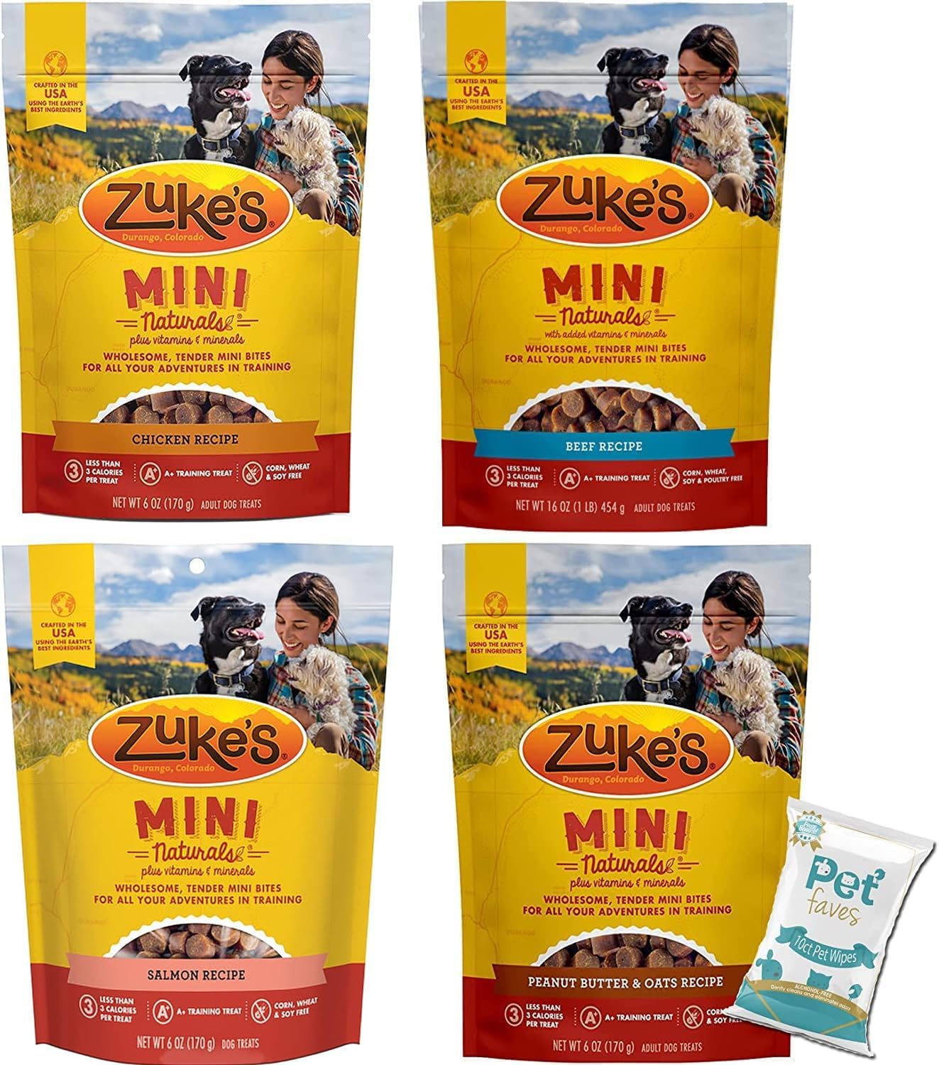 (4-Pack)-Zukes-Mini-Naturals-Healthy-Moist-Dog-Training-Treats-Variety-(6oz-1250
