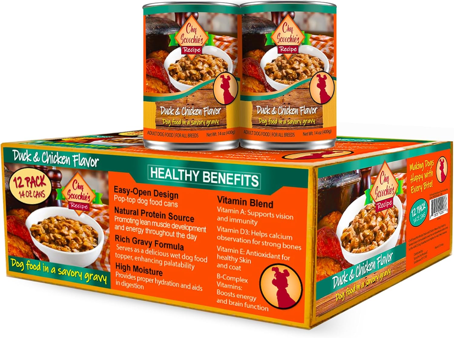 Scoochie-Pet-Products-Chef-Scoochie's-Duck-&-Chicken-Dog-Food-in-Rich-Gravy-1048