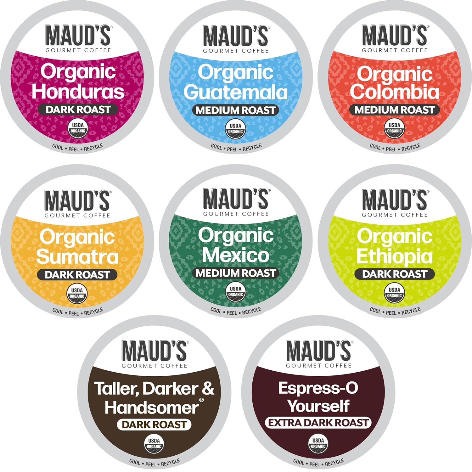 Maud's-Organic-Coffee-Pods-Variety-Pack,-56-ct,-8-Assorted-Flavors,-Single-Serve-2197