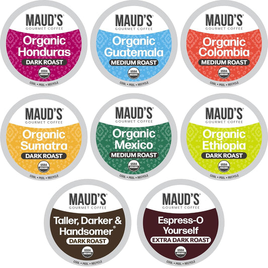 Maud's-Organic-Coffee-Pods-Variety-Pack,-56-ct,-8-Assorted-Flavors,-Single-Serve-2197
