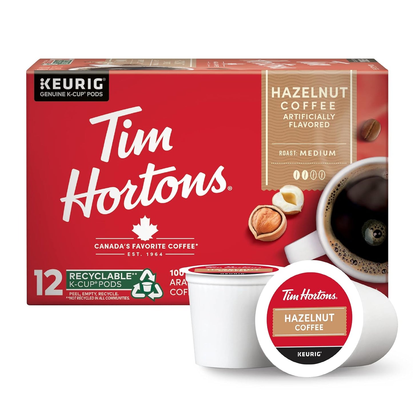 Tim-Hortons-Hazelnut-Flavored,-Medium-Roast-Coffee,-Single-Serve-K-Cup-Pods-Compatible-with-Keurig-2337
