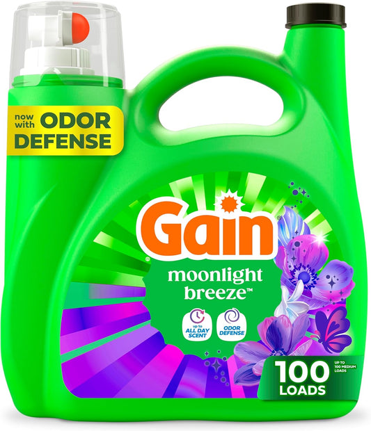 Gain-Liquid-Laundry-Detergent,-Now-with-Odor-Defense,-Moonlight-Breeze-Scent,-132-1724