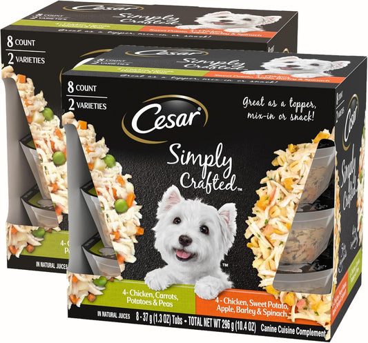 Cesar-Simply-Crafted-Wet-Dog-Food-Toppers-for-Dry-Food,-Chicken,-Carrots,-Potatoes-2464