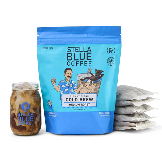Stella-Blue-Cold-Brew-Coffee-Bags,-Big-Cat-Blend,-Medium-Roast-Ground-Coffee,-2633
