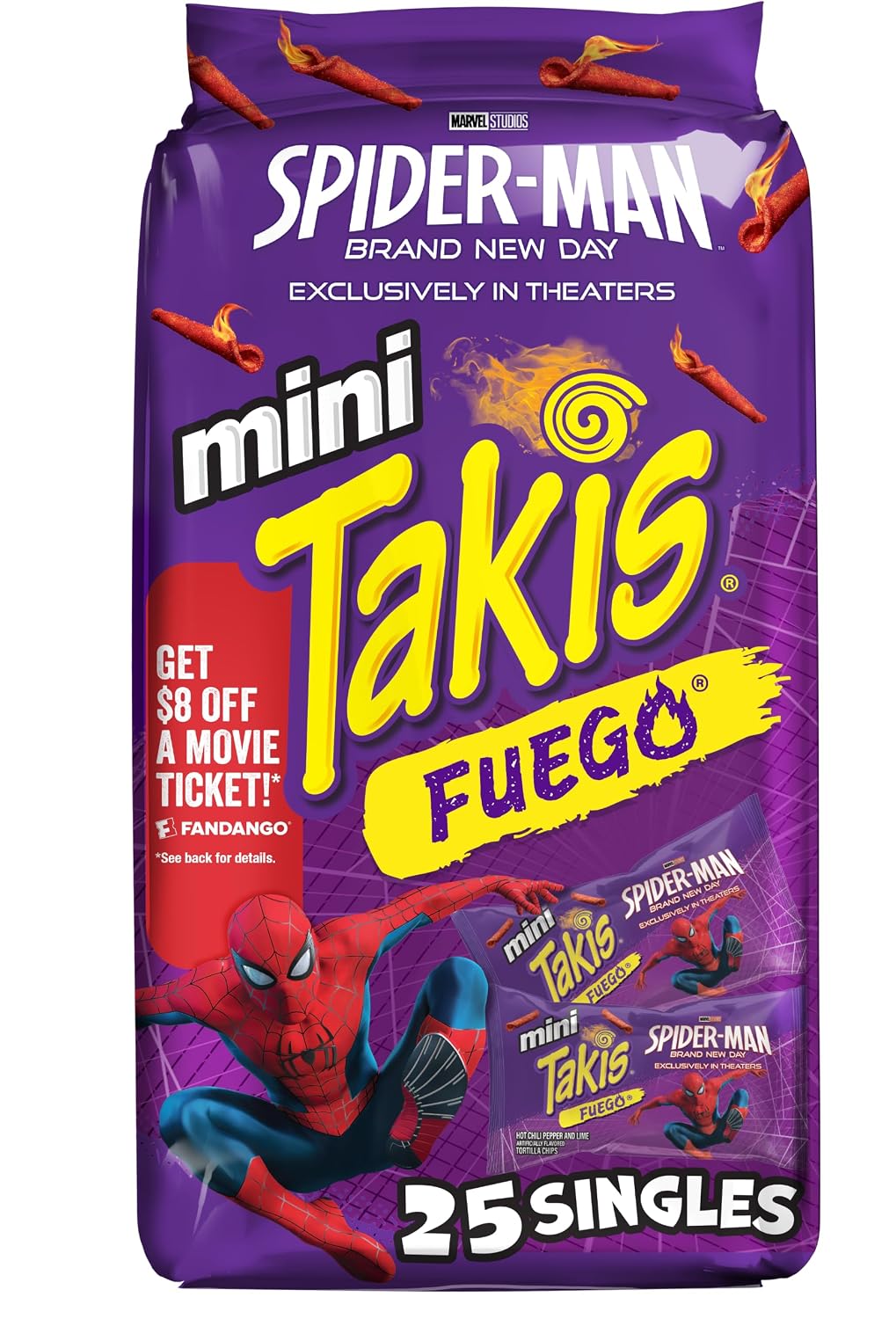 Takis-Mini-Rolled-Tortilla-Chips-Multipack---Fuego,-25-Count-/--1.23-oz-|-size-2336