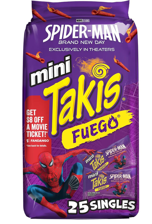 Takis-Mini-Rolled-Tortilla-Chips-Multipack---Fuego,-25-Count-/--1.23-oz-|-size-2336