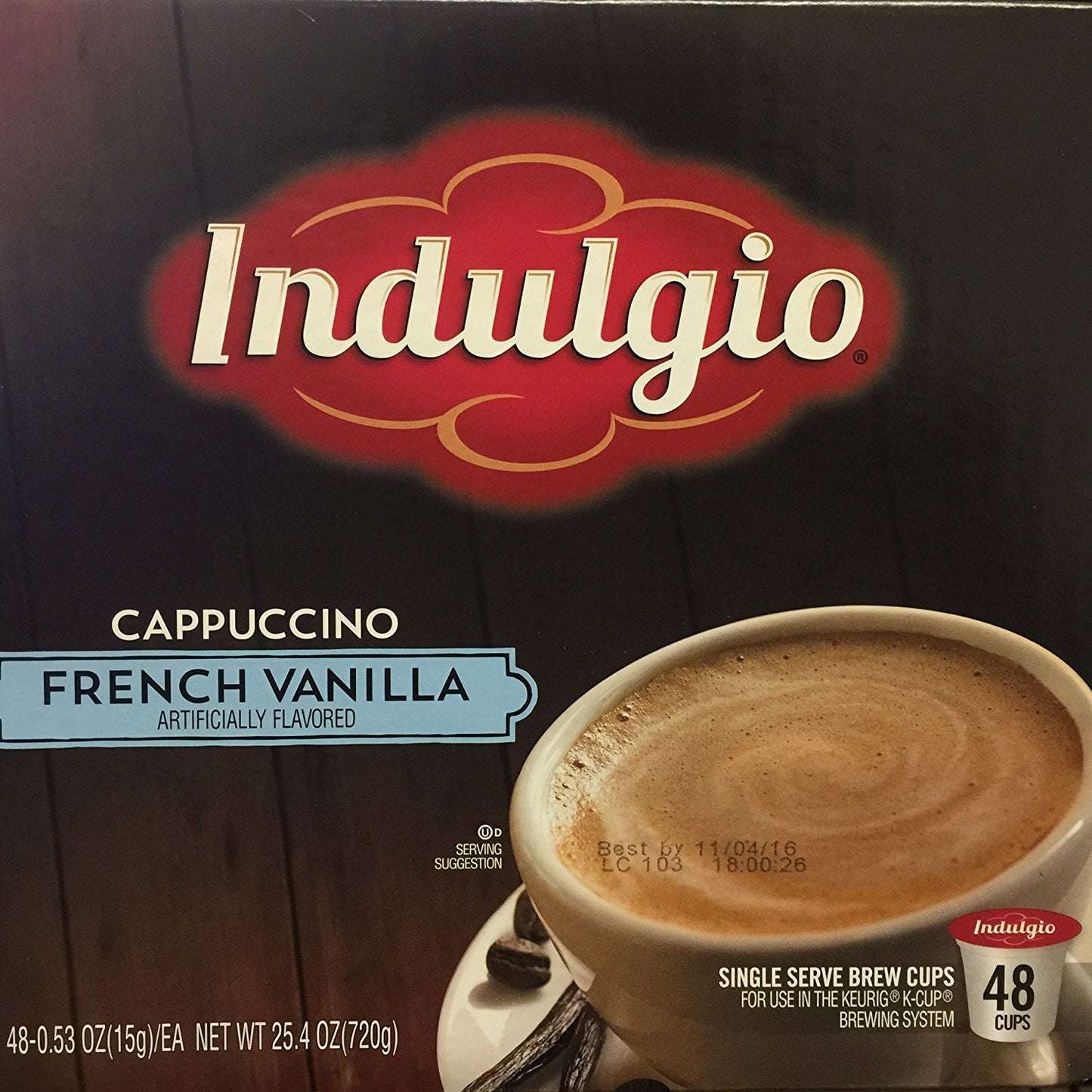 Indulgio-Cappuccino-Mix-48-Count-Single-Serve-Brew-Cups-French-Vanilla-----593