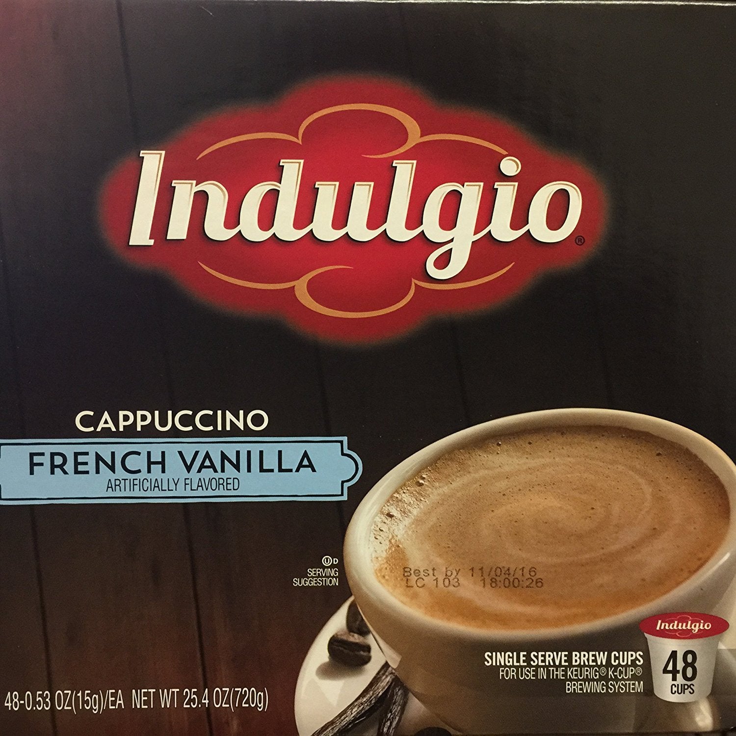 Indulgio-Cappuccino-Mix-48-Count-Single-Serve-Brew-Cups-French-Vanilla-----593