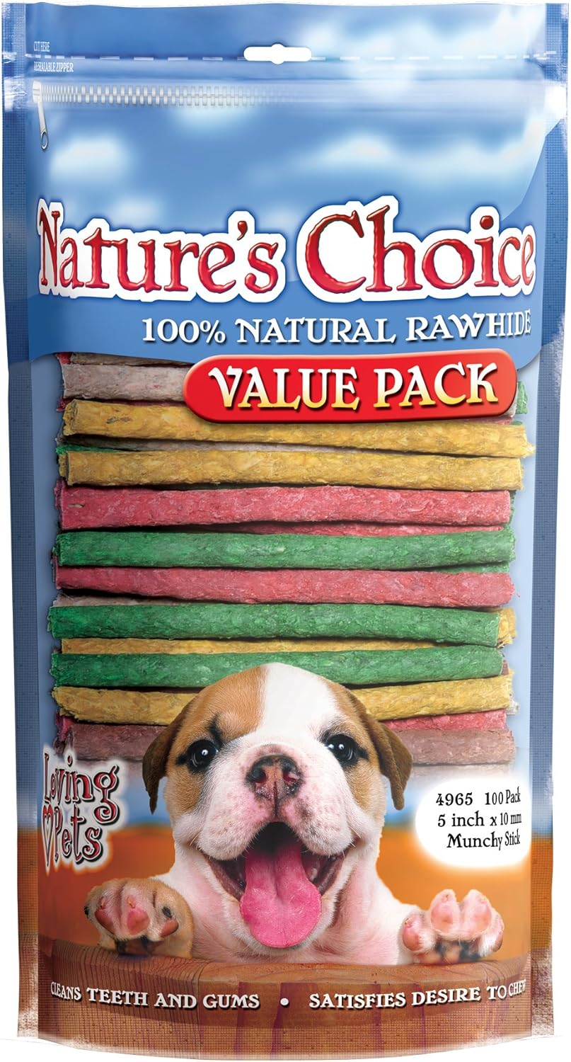 Loving-Pets-Nature's-Choice-100-Percent-Natural-Rawhide-Munchy-Sticks-Value-Pack-Treat,-983