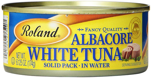 Roland-Foods-Fancy-Albacore---Atún-blanco,-paquete-sólido-en-agua,-lata-6-124