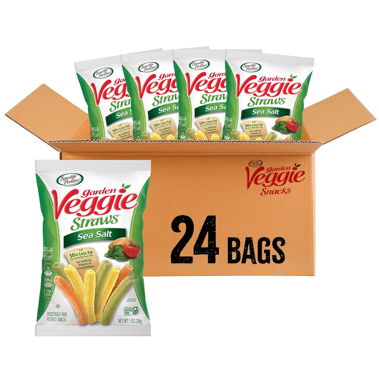 Sensible-Portions-Garden-Veggie-Snacks---Veggie-Straws,-Gluten-Free,-Snack--Size-Sea-Salt,-Oz-2448
