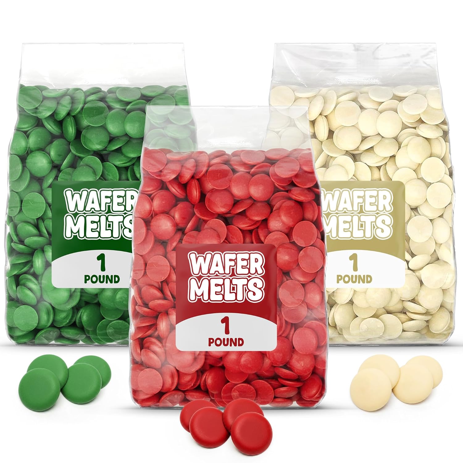 Christmas-Candy-Melts-3-LB-Pack-–-Red,-Green-&-White-Confectionery-Wafers-Baking,-1379