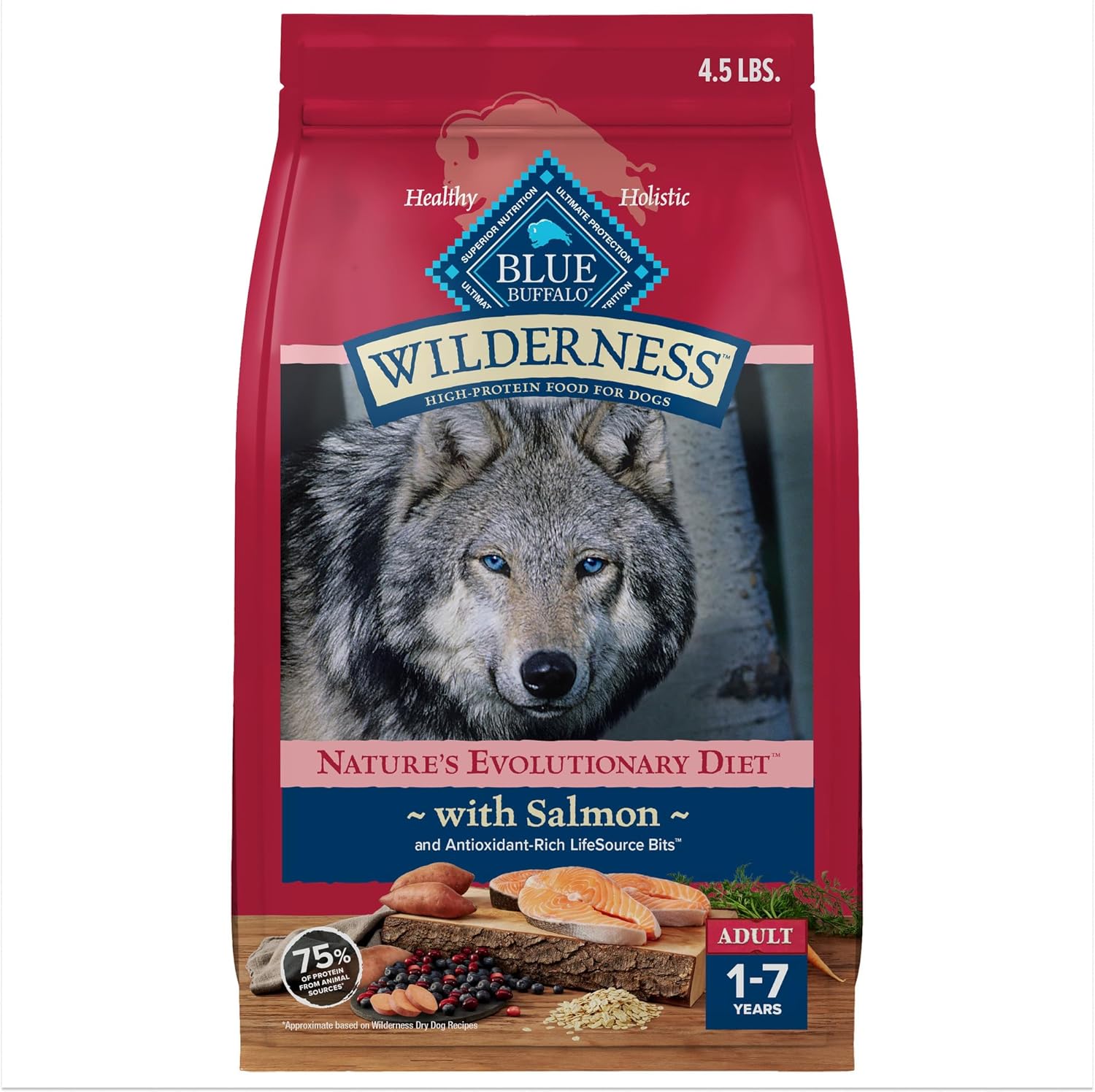 Blue-Buffalo-Wilderness-Natural-High-Protein-Dry-Food-for-Adult-Dogs,-Salmon-Recipe,-4.5-lb.-2266