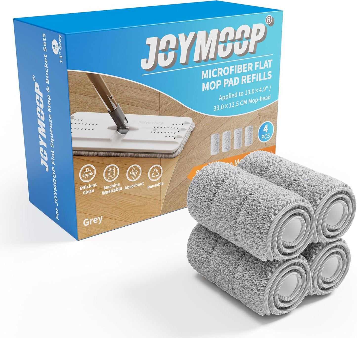 JOYMOOP-Flat-Mop-Pads,-Microfiber-Mop-Cleaning-Pads,-Washable-Pads,-1650