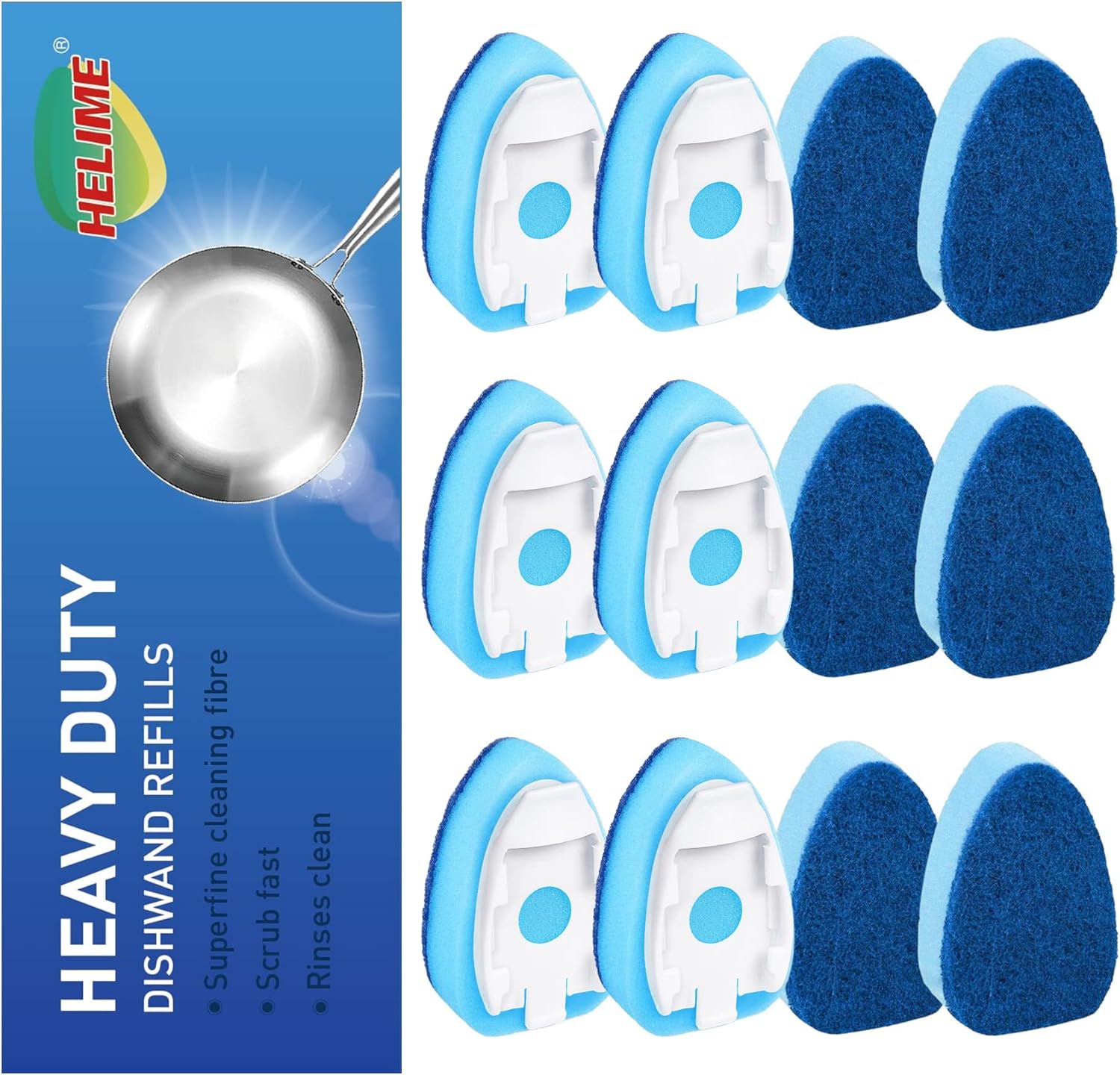 Dish-Wand-Refills-Sponge-Heads,Non-Scratch-Dishwand-Refill-Heavy-Duty-3235